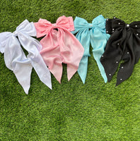 Blue Cotton Candy Bow